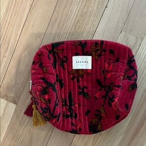 Sézane Velvet Cosmetic Bag
